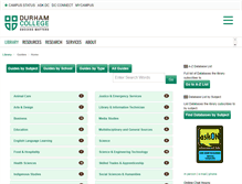 Tablet Screenshot of guides.library.durhamcollege.ca
