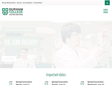 Tablet Screenshot of durhamcollege.ca